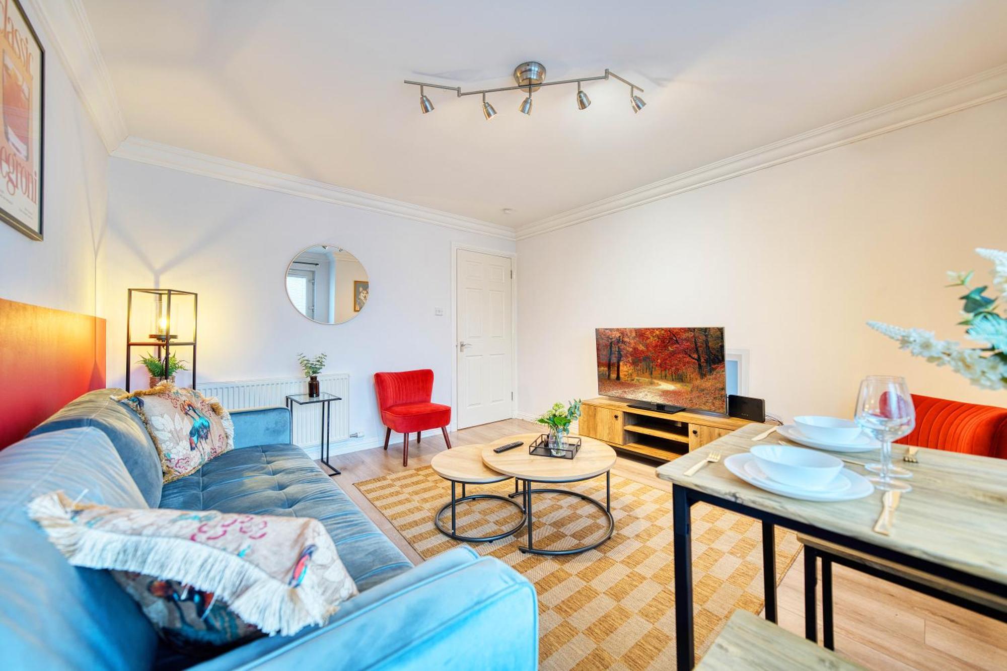 Ferienwohnung Modern 2 Bed Flat With Free Parking Glasgow Exterior foto