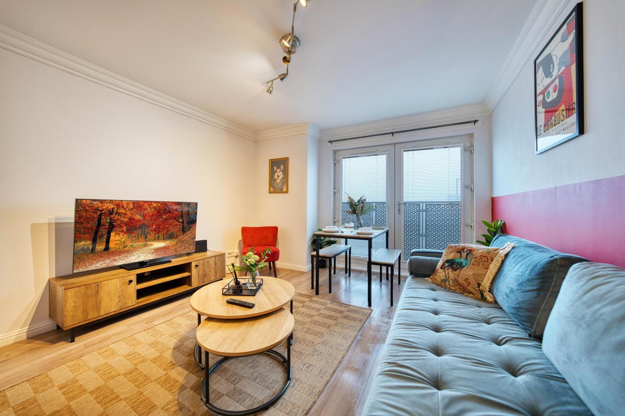 Ferienwohnung Modern 2 Bed Flat With Free Parking Glasgow Exterior foto
