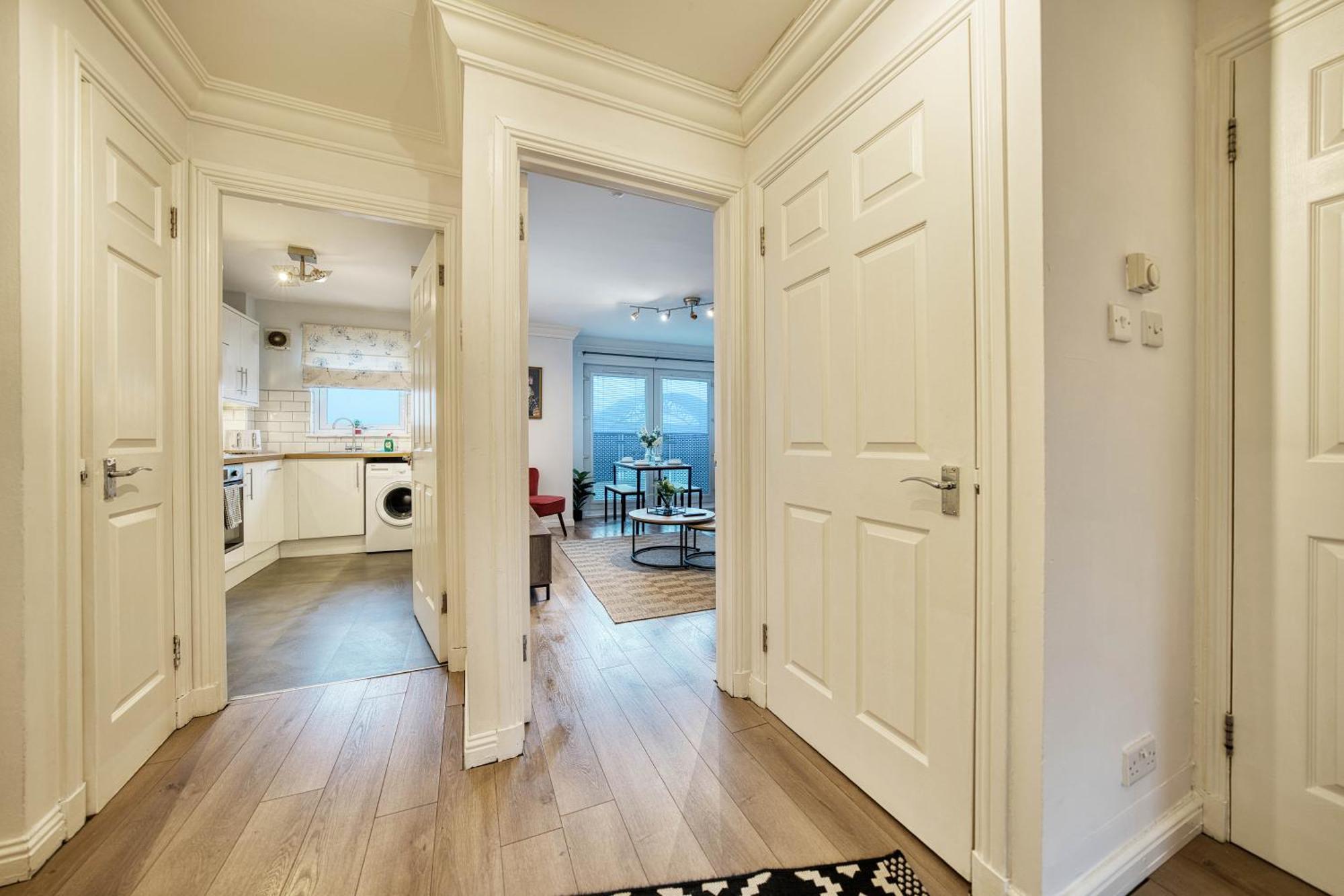 Ferienwohnung Modern 2 Bed Flat With Free Parking Glasgow Exterior foto